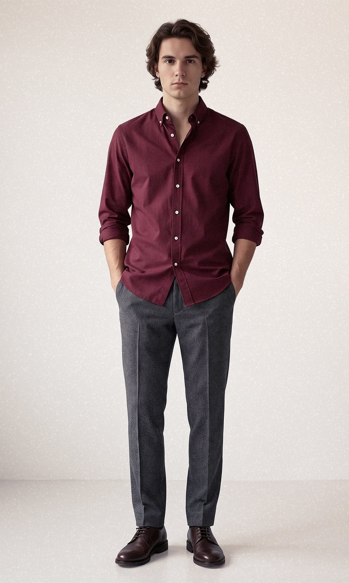 FOUNDER'S SOLID SHIRT - MAROON