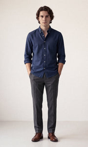 FOUNDER'S SOLID SHIRT - NAVY BLUE