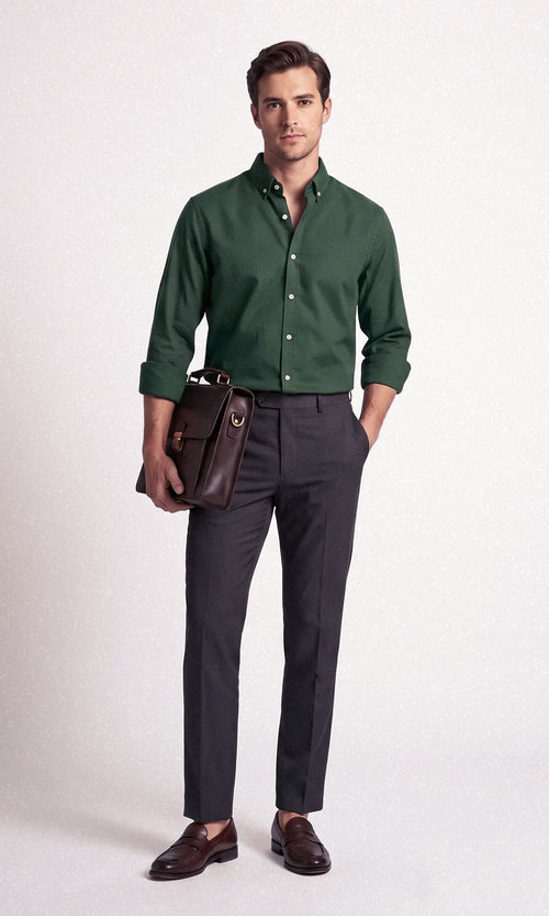 FOUNDER'S SOLID SHIRT - GREEN